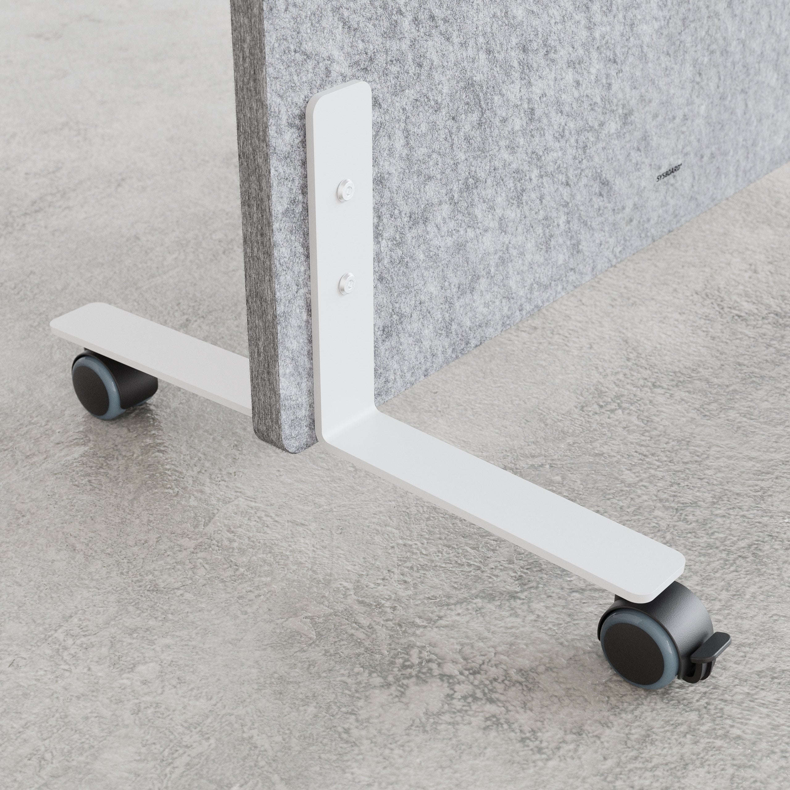 Standfuß rollbar, Schallschutz, Akustikplatten, Raumteiler mobil, Größe wie Metaplan