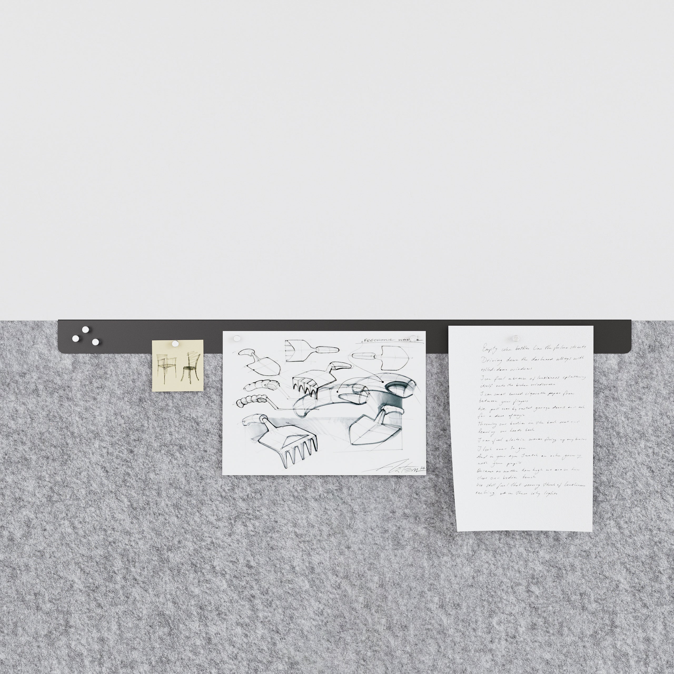 Magnetleiste Pinnwand, Büro, Meeting, Akustik Schallschutz