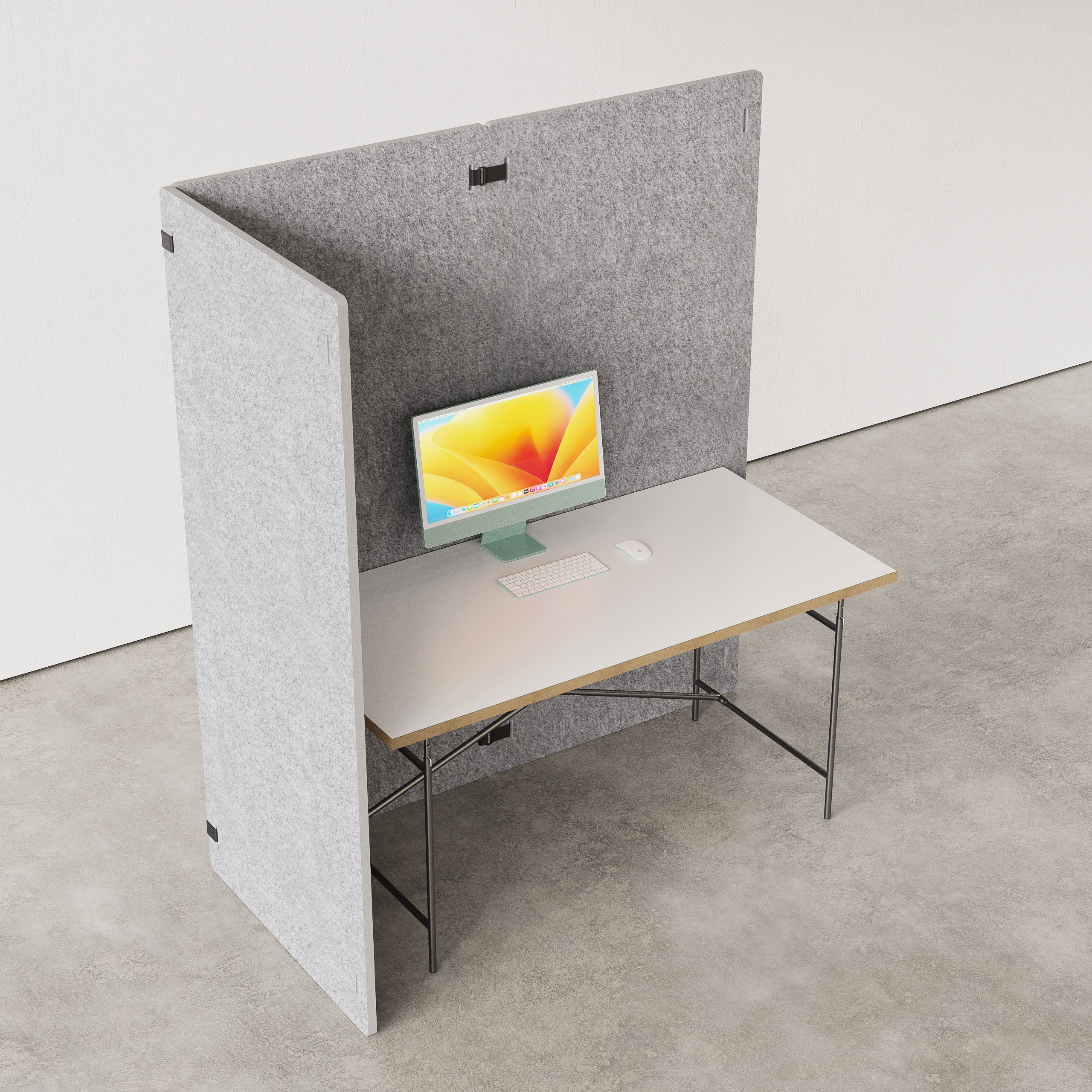 flexibel und schnell aufbaubare Akustik Trennwand, ökologisch und nachhaltig, modular