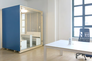 Die Akustikbox als Raum im Raum Modul, der ideale Schallschutz für das Büro, Co-Working, Open Office